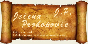 Jelena Prokopović vizit kartica